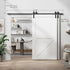 Bypass Sliding Barn Door Hardware Kit Basic J Pulley (No Door)