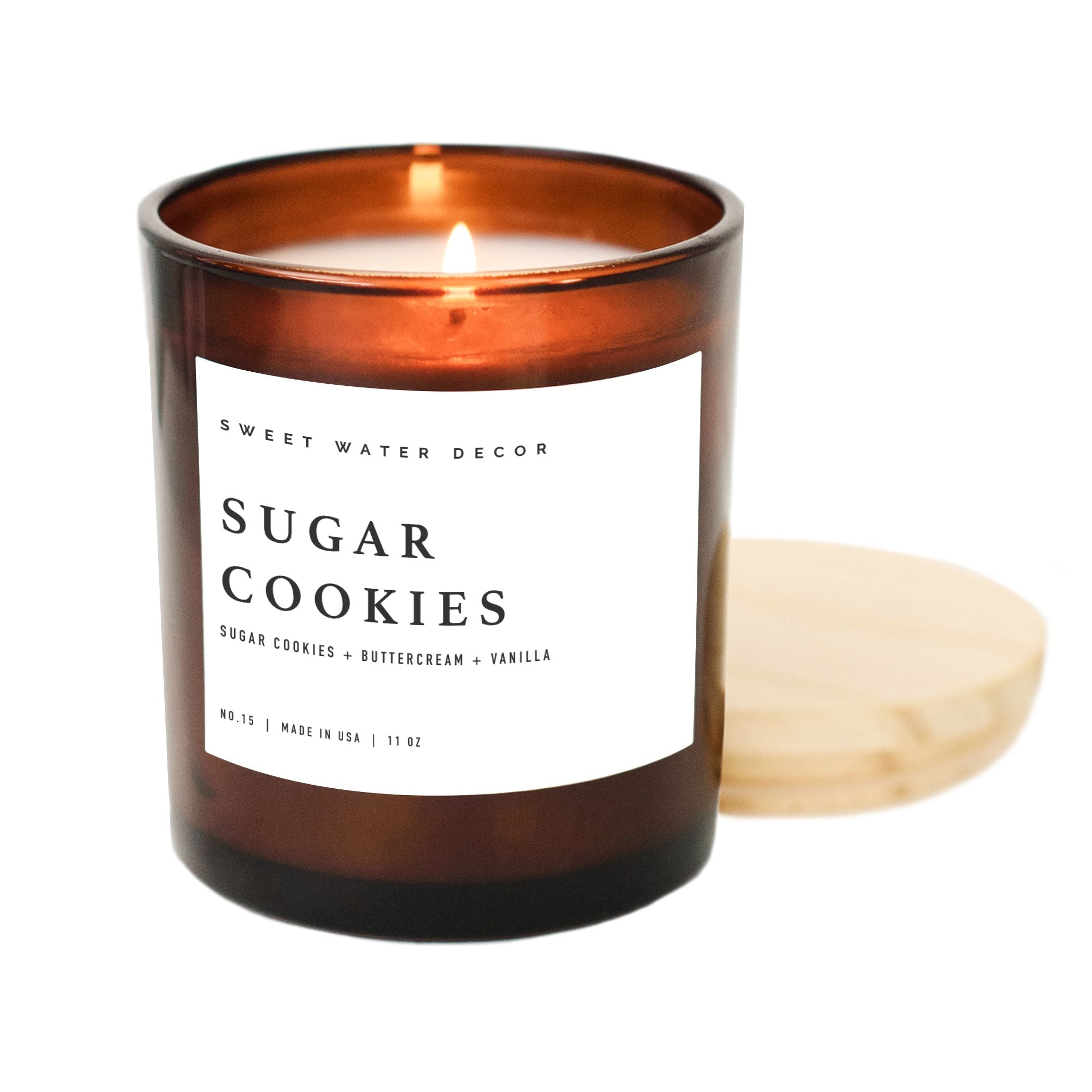 Sugar Cookies Soy Candle - Amber Jar - 11 oz