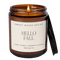Hello Fall Soy Candle - Amber Jar - 9 oz