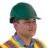 Cap Style Safety Hard Hat with 4 Point Suspension