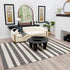 Alfombra de lana en blanco y negro Whittington - Ofertas