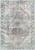 Alfombra desgastada lavable de Catigpian azul - Liquidación