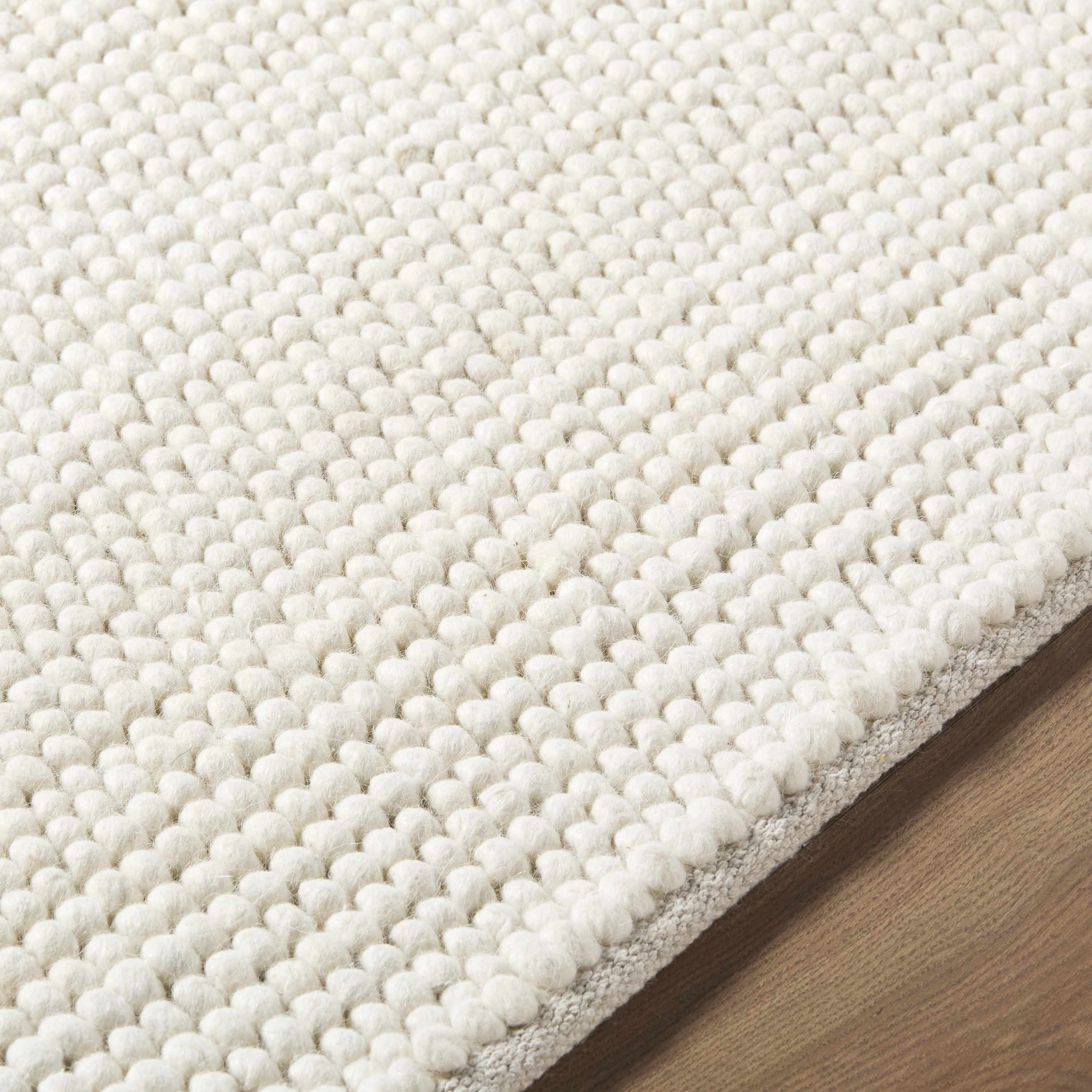 Clayne Beige Premium Wool Area Rug