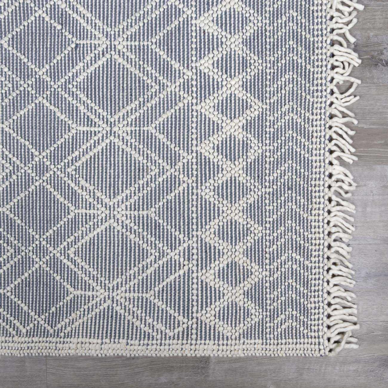Alfombra de lana azul denim de Ramsbury