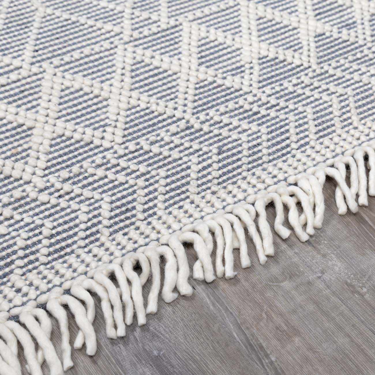 Alfombra de lana azul denim de Ramsbury