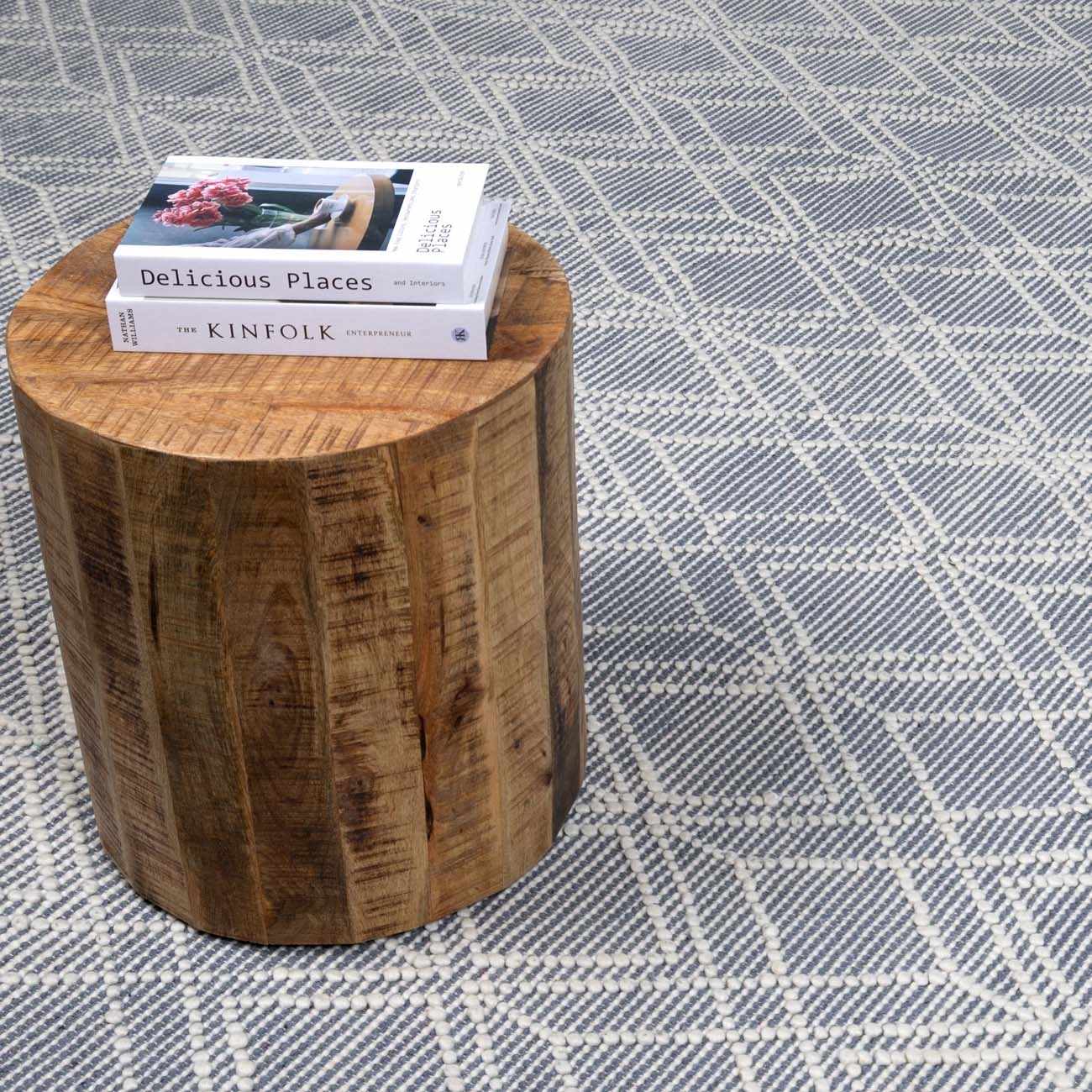 Alfombra de lana azul denim de Ramsbury