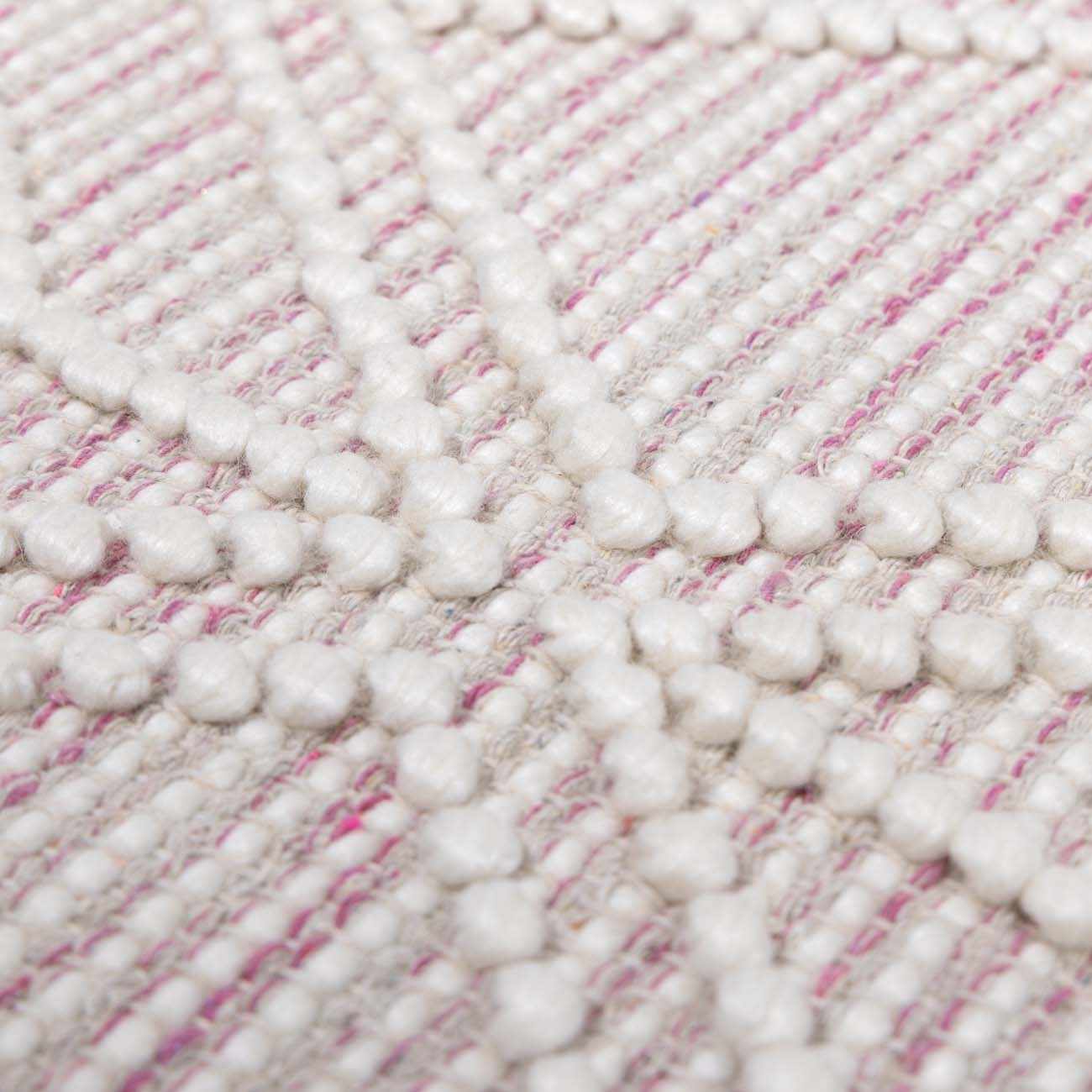 Alfombra de lana rosa suave Ramsbury