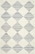 Vivir x Livabliss Antho Light Gray Diamond Rug