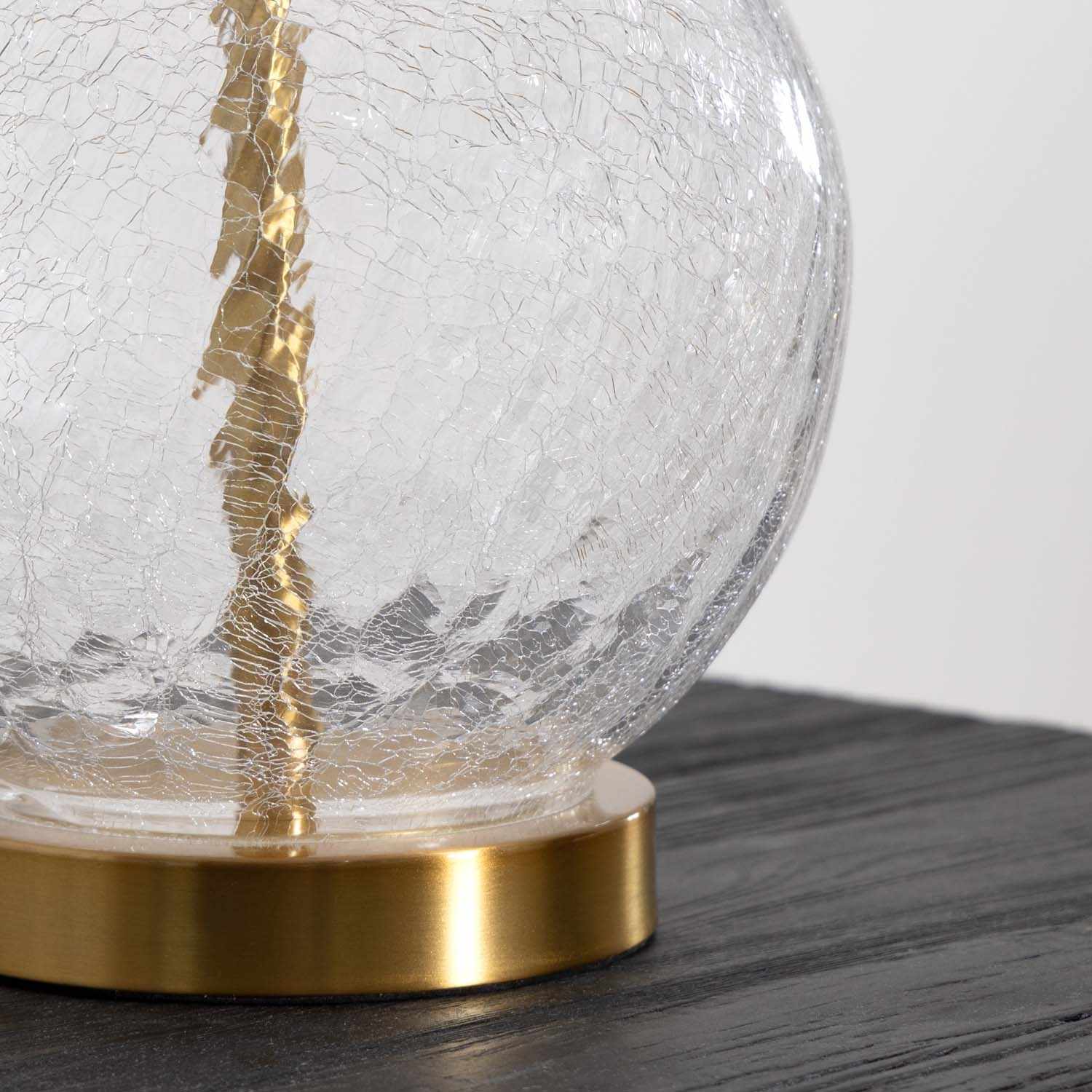Lámpara de mesa contemporánea de vidrio texturizado Ciel