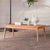 Mesa de centro moderna de madera maciza para patio Circa