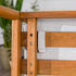 Sillón de patio con husillo de madera maciza moderno Circa
