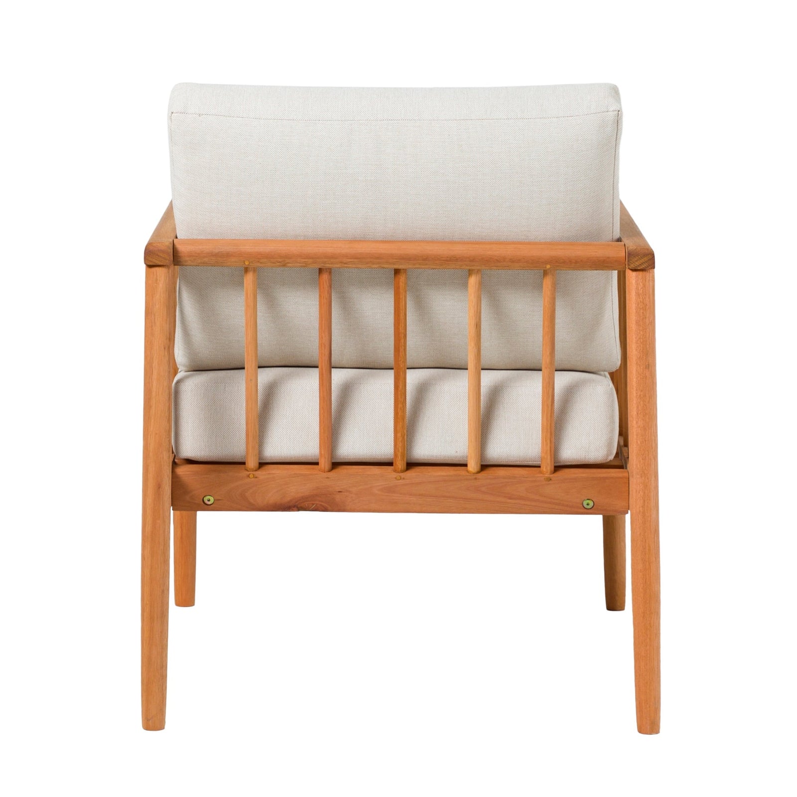 Sillón de patio con husillo de madera maciza moderno Circa