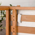 Sillón de patio con husillo de madera maciza moderno Circa