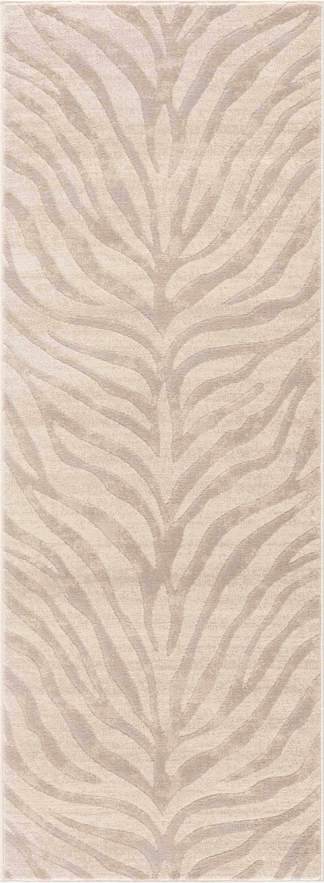 Alfombra con estampado de cebra de Manteca en color beige