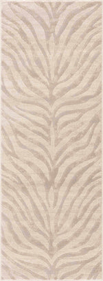 Alfombra con estampado de cebra de Manteca en color beige