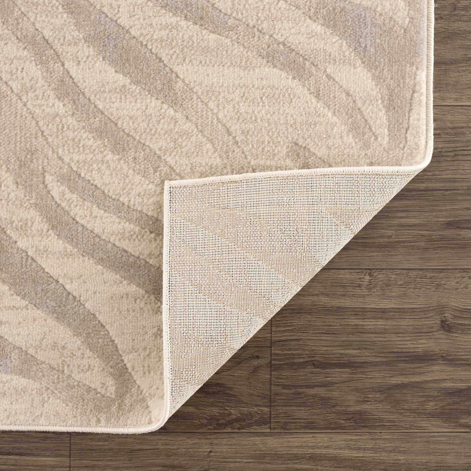 Alfombra con estampado de cebra de Manteca en color beige