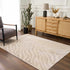 Alfombra con estampado de cebra de Manteca en color beige