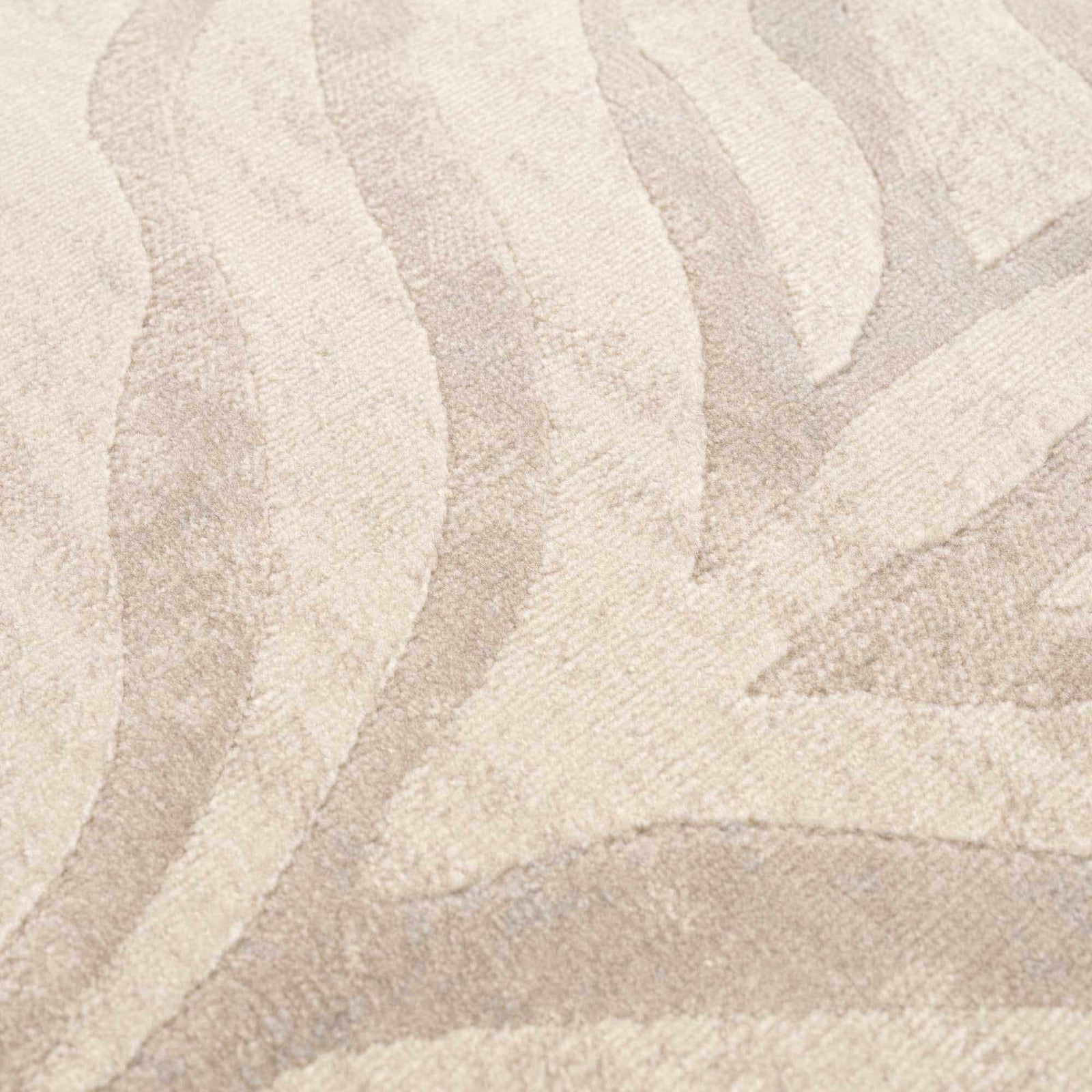 Alfombra con estampado de cebra de Manteca en color beige