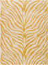 Alfombra con estampado de cebra en amarillo Terra - Liquidación