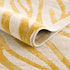 Alfombra con estampado de cebra en amarillo Terra - Liquidación