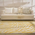 Alfombra con estampado de cebra en amarillo Terra - Liquidación