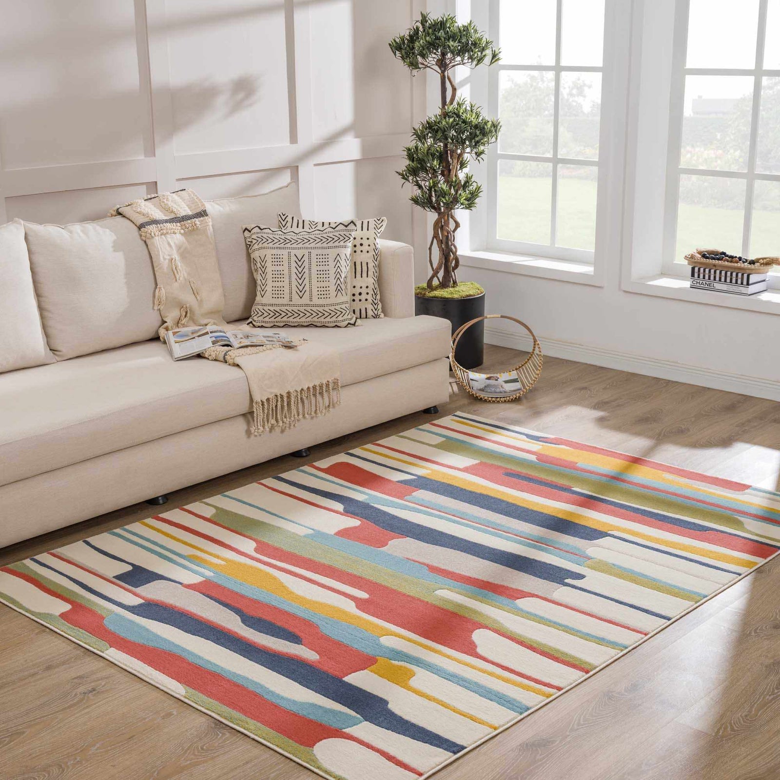 Alfombra moderna y colorida de Southfields