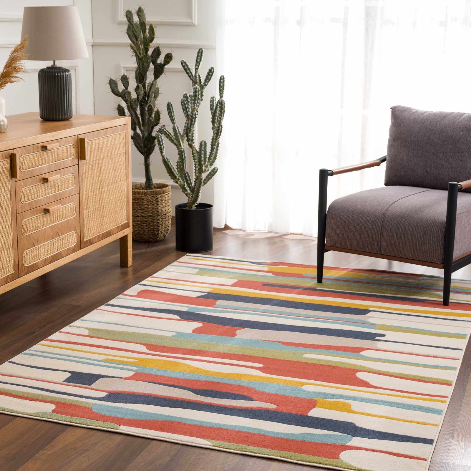 Alfombra moderna y colorida de Southfields