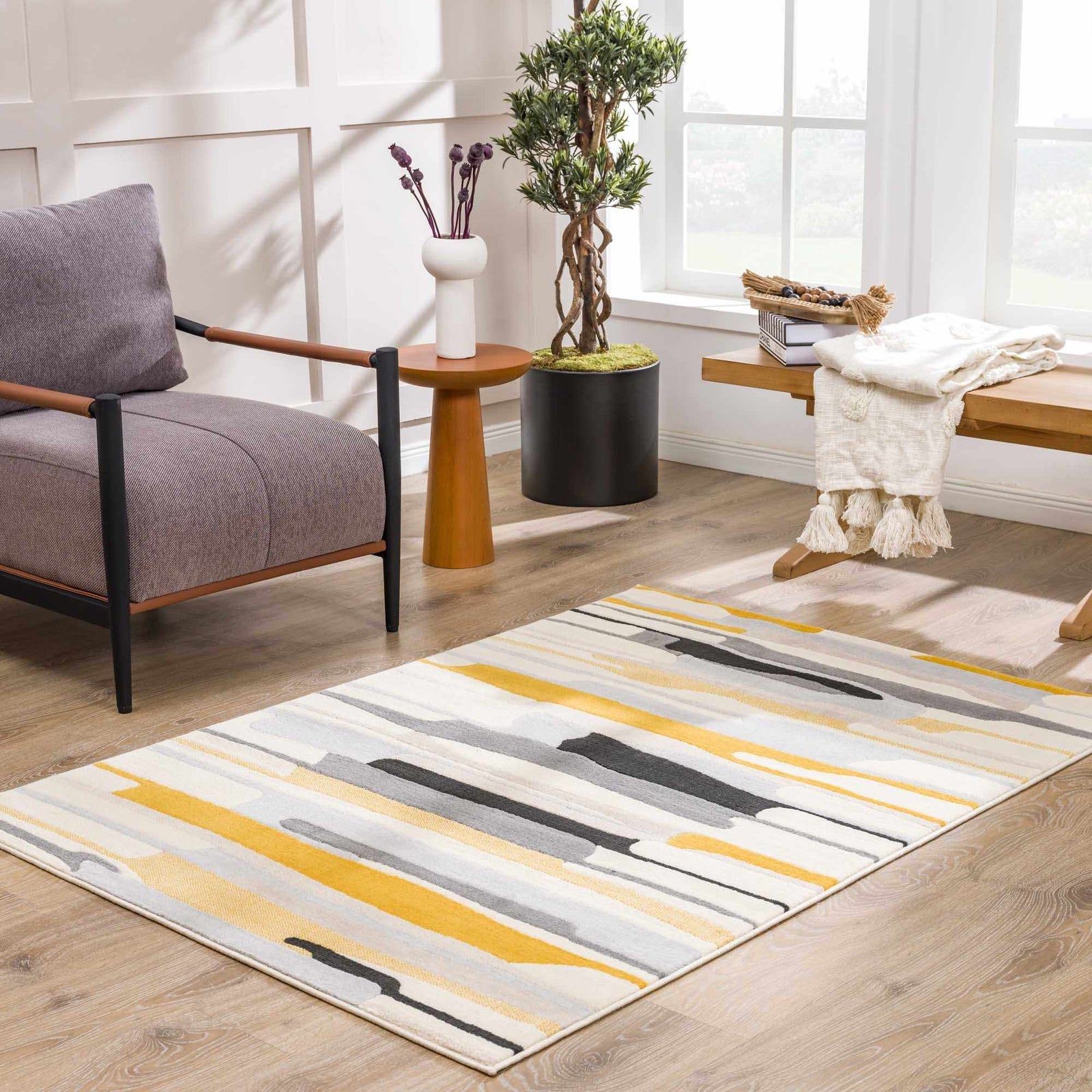 Alfombra color mostaza de Southfields