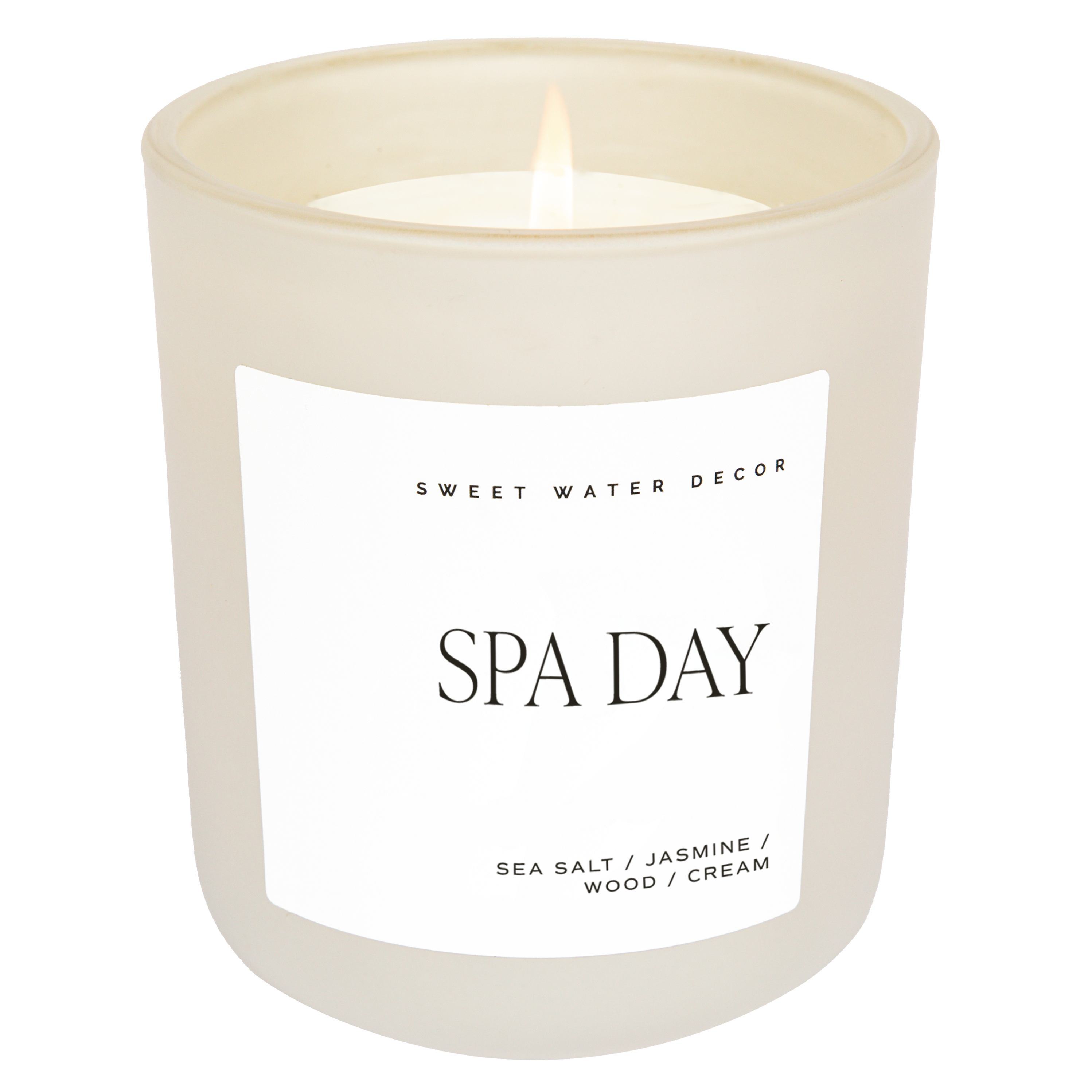 Spa Day Soy Candle - Tan Matte Jar - 15 oz