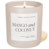 Mango and Coconut Soy Candle - Tan Matte Jar - 15 oz