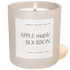 Apple Maple Bourbon Soy Candle - Tan Matte Jar - 15 oz (Sunday Brunch)