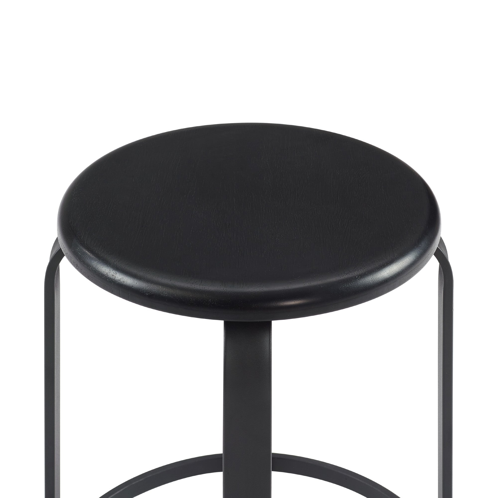 Taburete de bar de cocina redondo de madera y metal de 2 piezas Colton de 26"