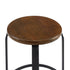 Taburete de bar de cocina redondo de madera y metal de 2 piezas Colton de 26"