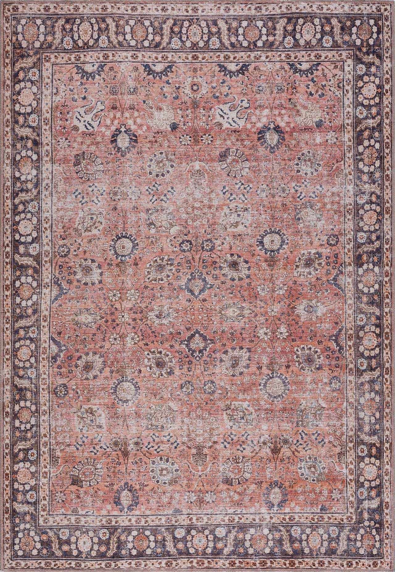 Alfombra lavable roja Ganyangan