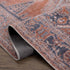 Alfombra lavable Taber color naranja quemado