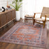 Alfombra lavable Taber color naranja quemado