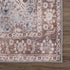 Alfombra lavable vintage Dauis en marrón y azul - Liquidación