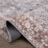 Alfombra lavable vintage Dauis en marrón y azul - Liquidación