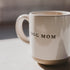 Taza de café de cerámica de 14 oz con la frase Dog Mom 