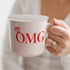 Taza de café OMG de 11 oz con diseño de fogata