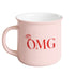 Taza de café OMG de 11 oz con diseño de fogata