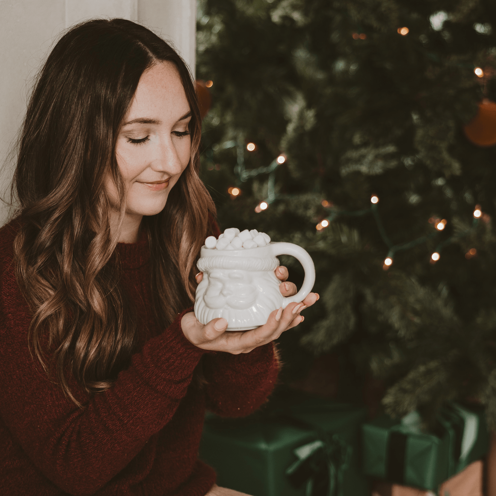 Taza de café con figura de Papá Noel de 433 ml