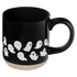 Taza de café de cerámica negra Ghosts de 453 ml