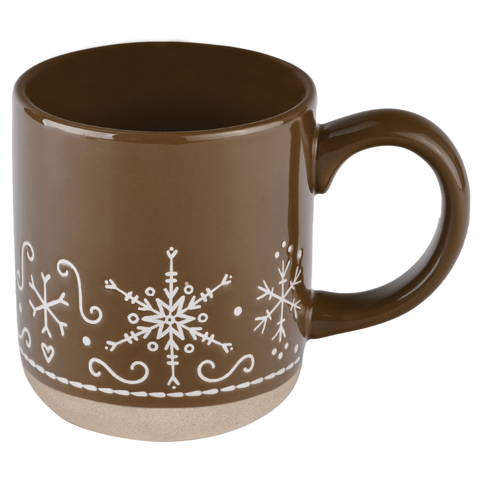 Taza de café de cerámica de 14 oz con forma de pan de jengibre