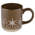 Taza de café de cerámica de 14 oz con forma de pan de jengibre