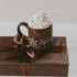 Taza de café de cerámica de 14 oz con forma de pan de jengibre