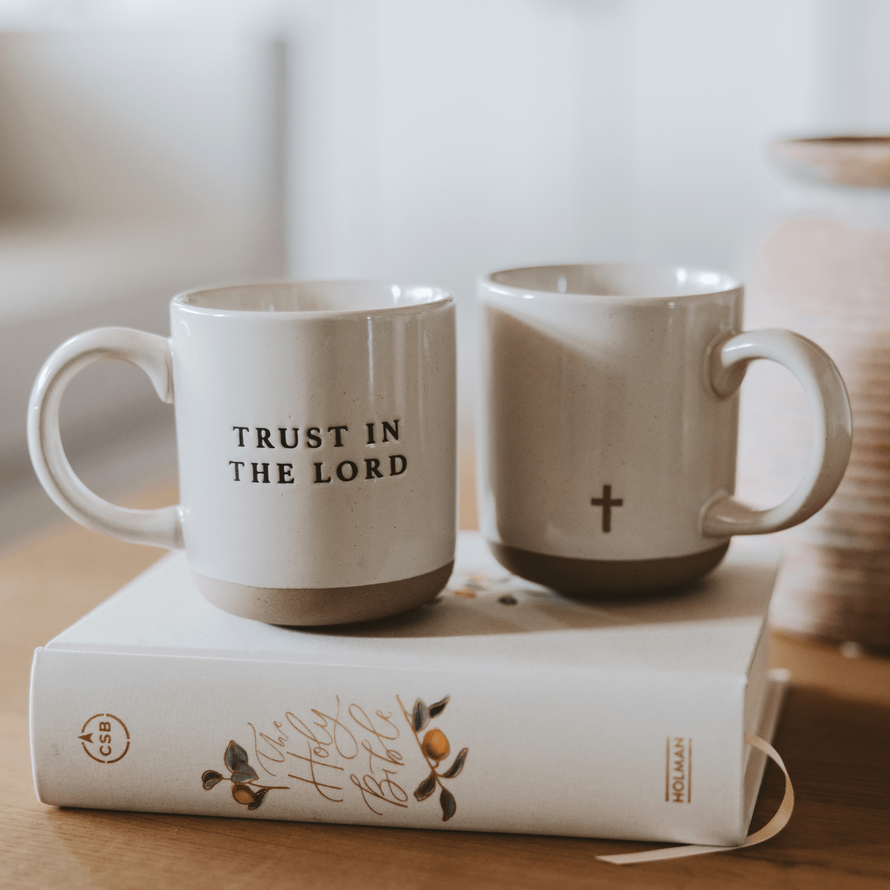Taza de café de cerámica Cross de 14 oz