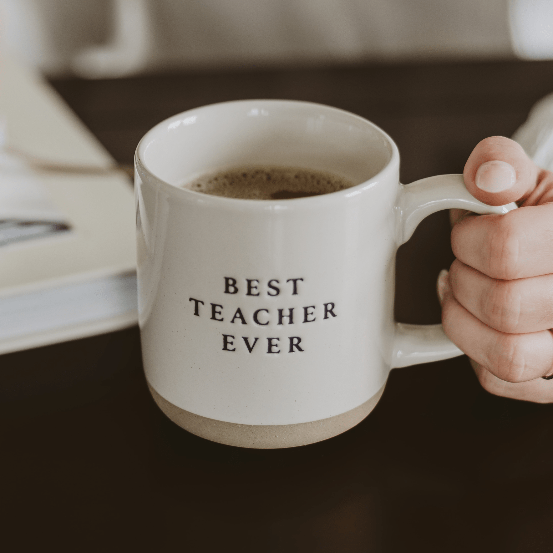 Taza de cerámica de 453 ml "El mejor profesor del mundo"
