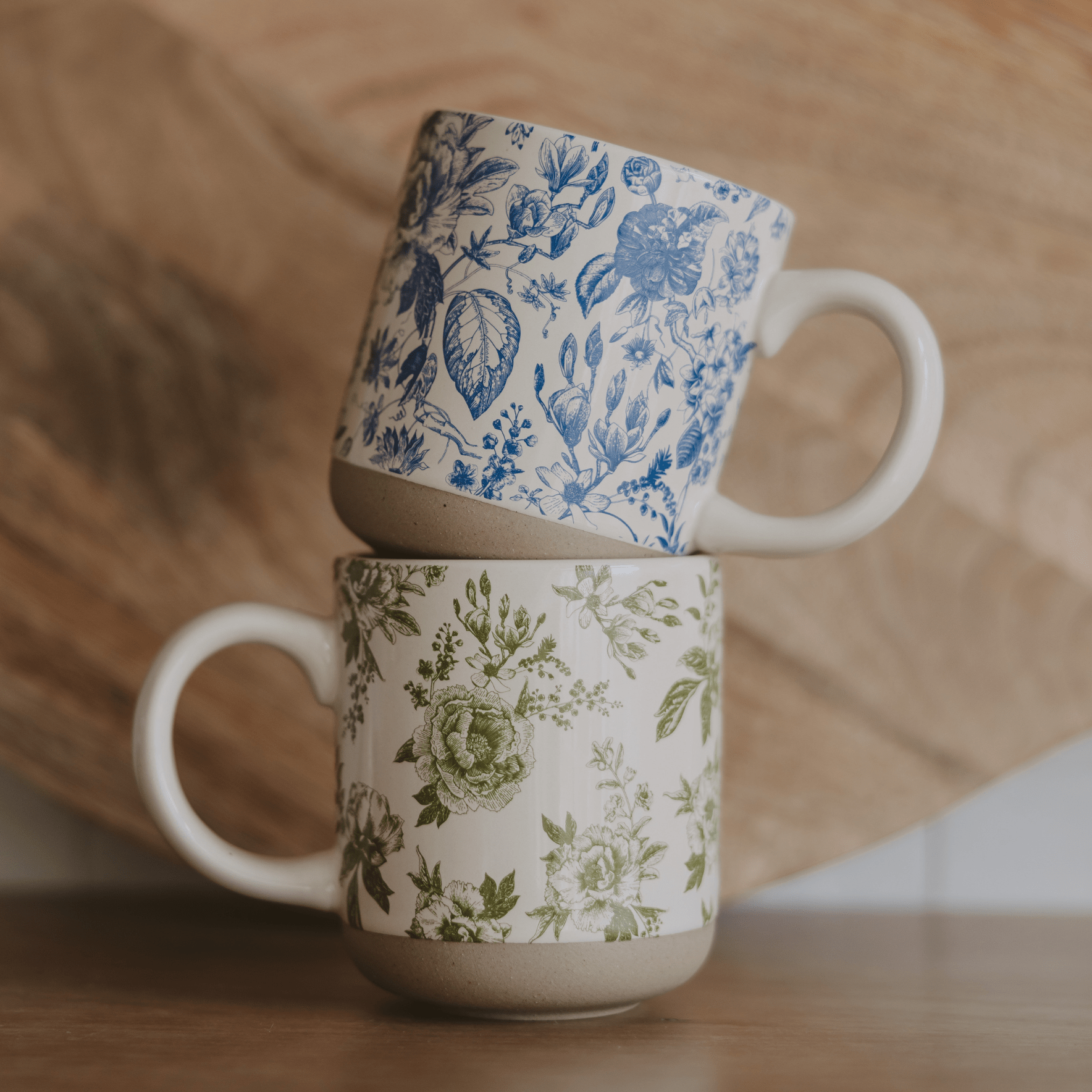Taza de café de cerámica azul de Delft de 400 ml