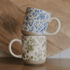 Taza de café de cerámica azul de Delft de 400 ml